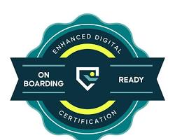 Enhanced Digital Onboarding Ready certification badge on a white background